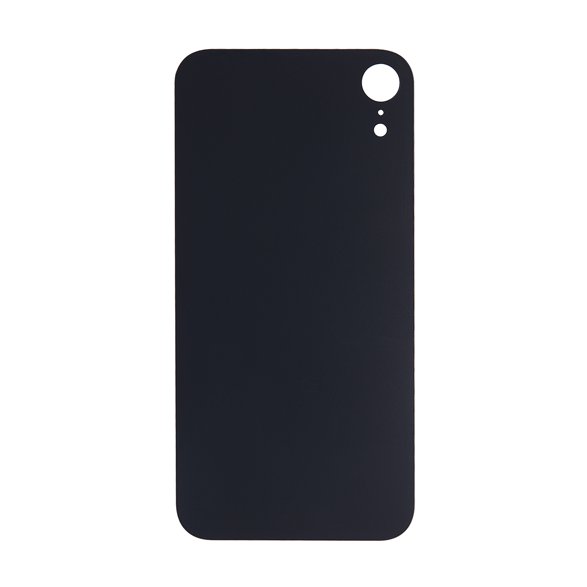 For Apple iPhone XR Back Glass, Enlarged Camera Frame Black Compatible