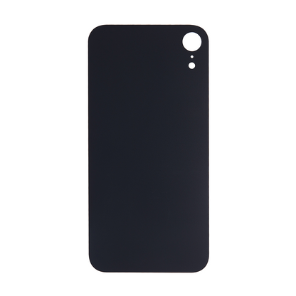For Apple iPhone XR Back Glass, Enlarged Camera Frame Black Compatible