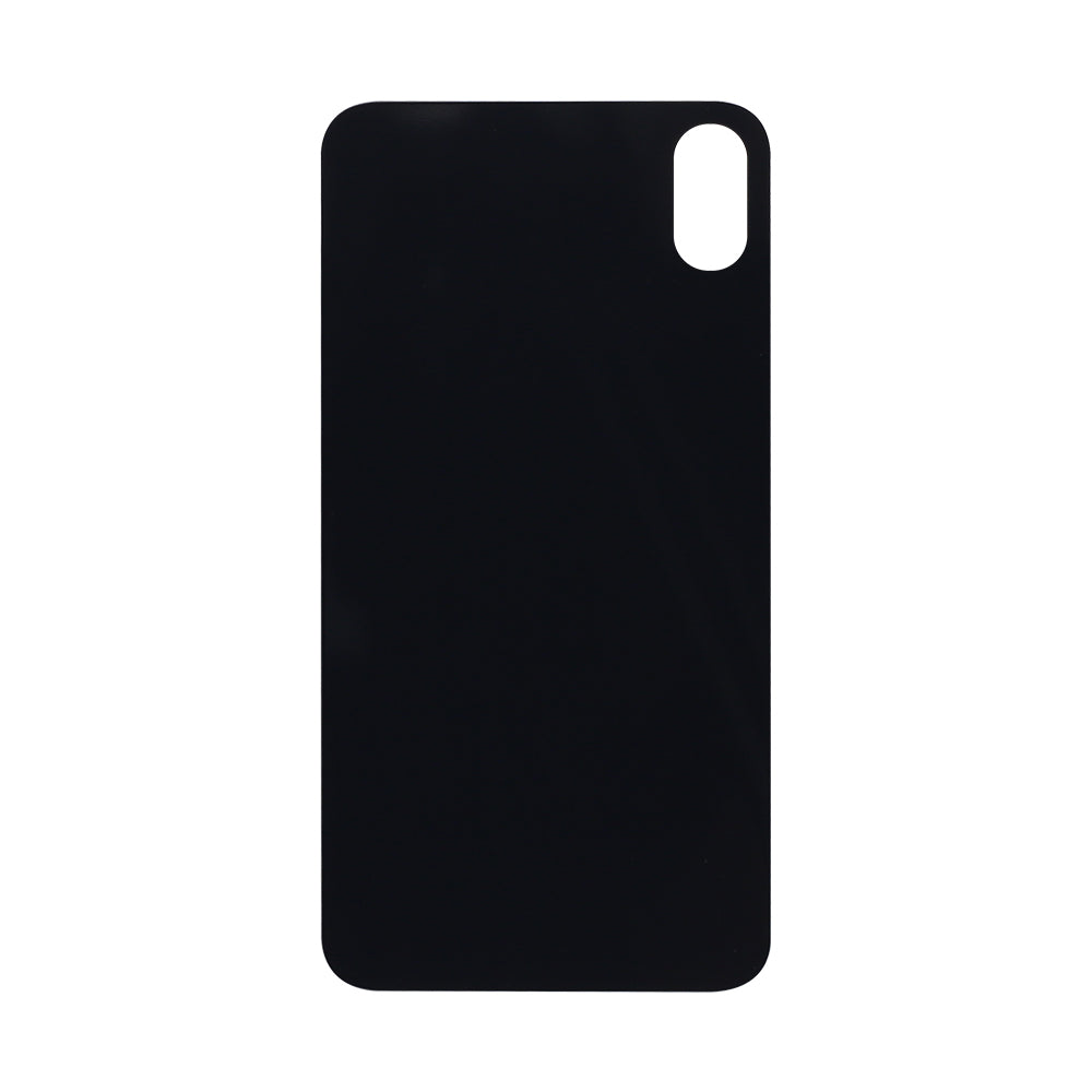For Apple iPhone XS Max Back Glass, Enlarged Camera Frame Black Compatible