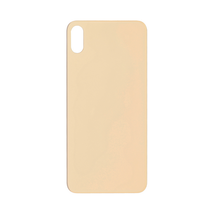 For Apple iPhone XS Max Back Glass, Enlarged Camera Frame Gold Compatible