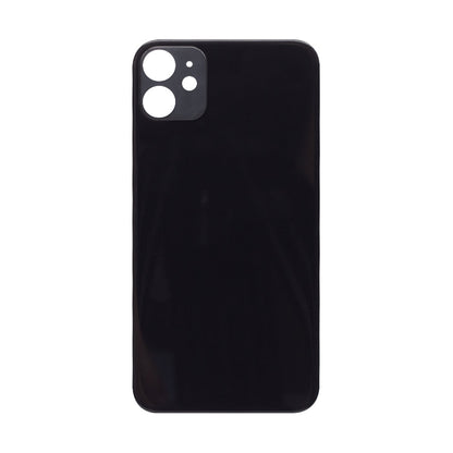 For Apple iPhone 11 Back Glass, Enlarged Camera Frame Black Compatible