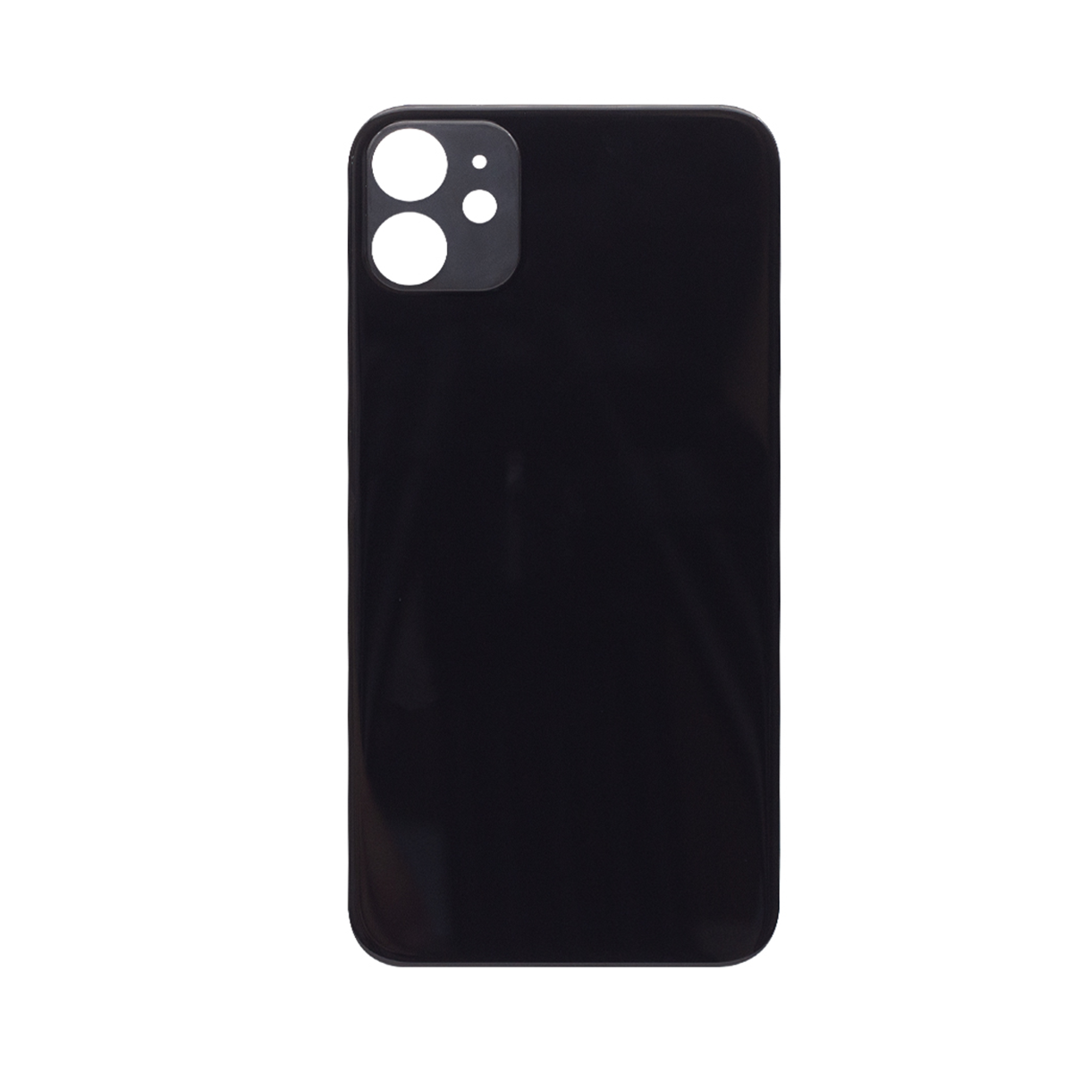 For Apple iPhone 11 Back Glass, Enlarged Camera Frame Black Compatible