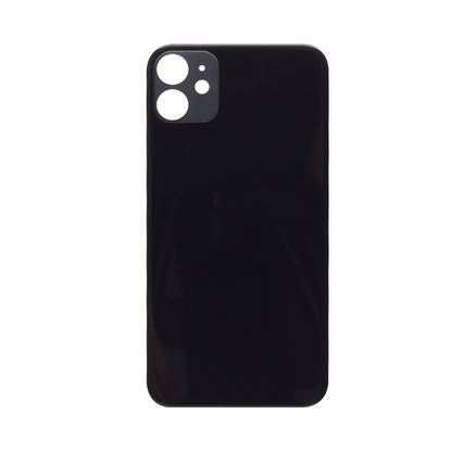 For Apple iPhone 11 Back Glass, Enlarged Camera Frame Black Compatible