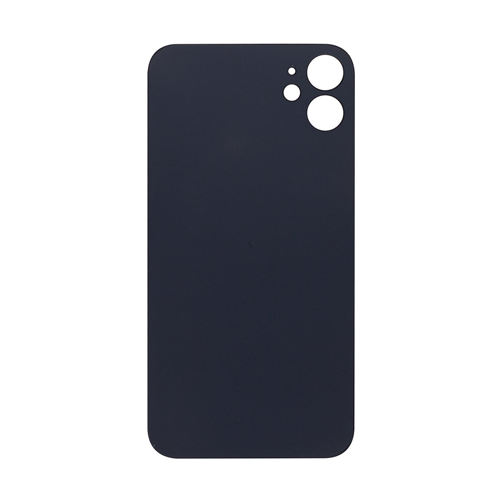 For Apple iPhone 11 Back Glass, Enlarged Camera Frame Black Compatible