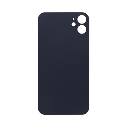 For Apple iPhone 11 Back Glass, Enlarged Camera Frame Black Compatible