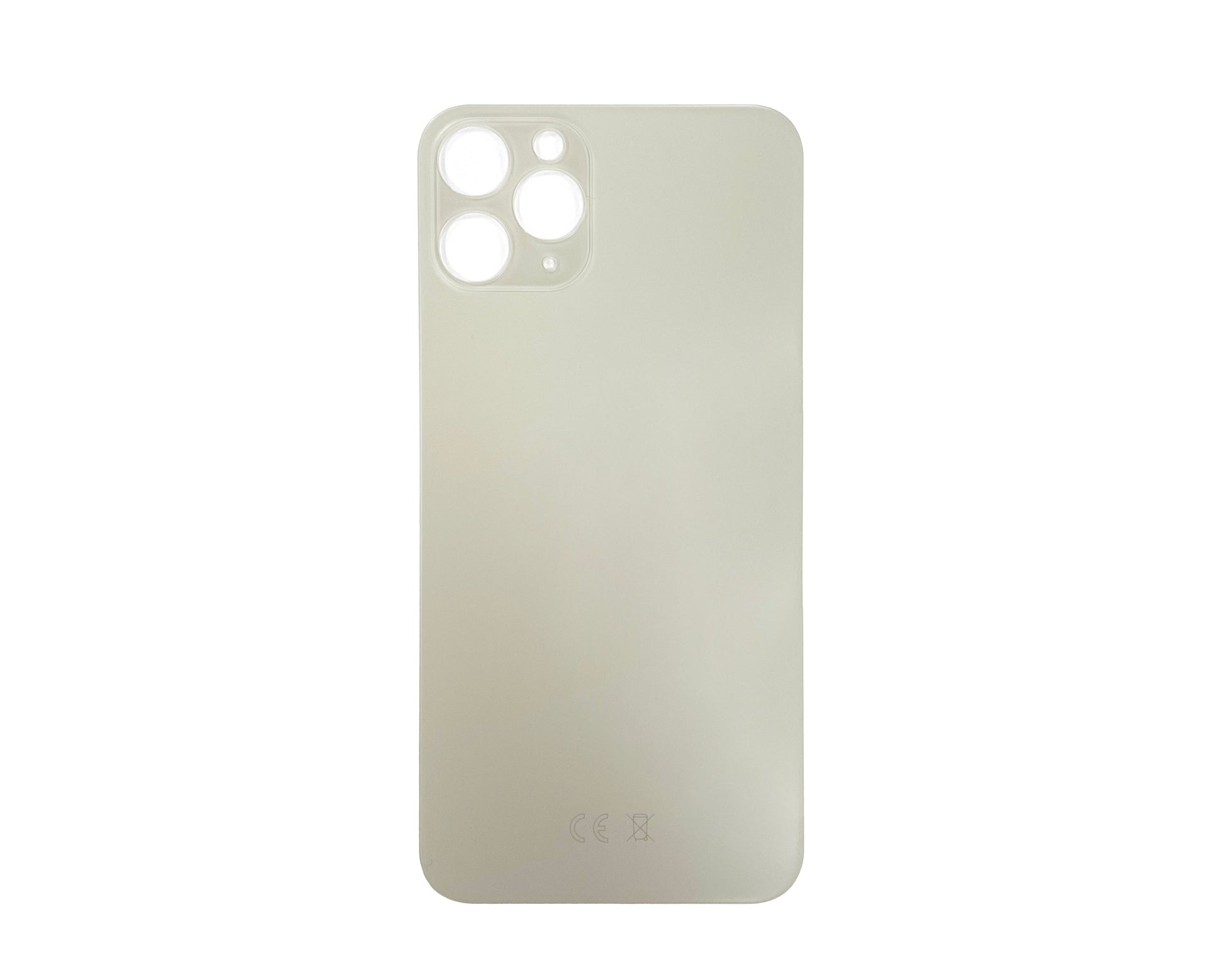 For Apple iPhone 11 Pro Back Glass, Enlarged Camera Frame White Compatible