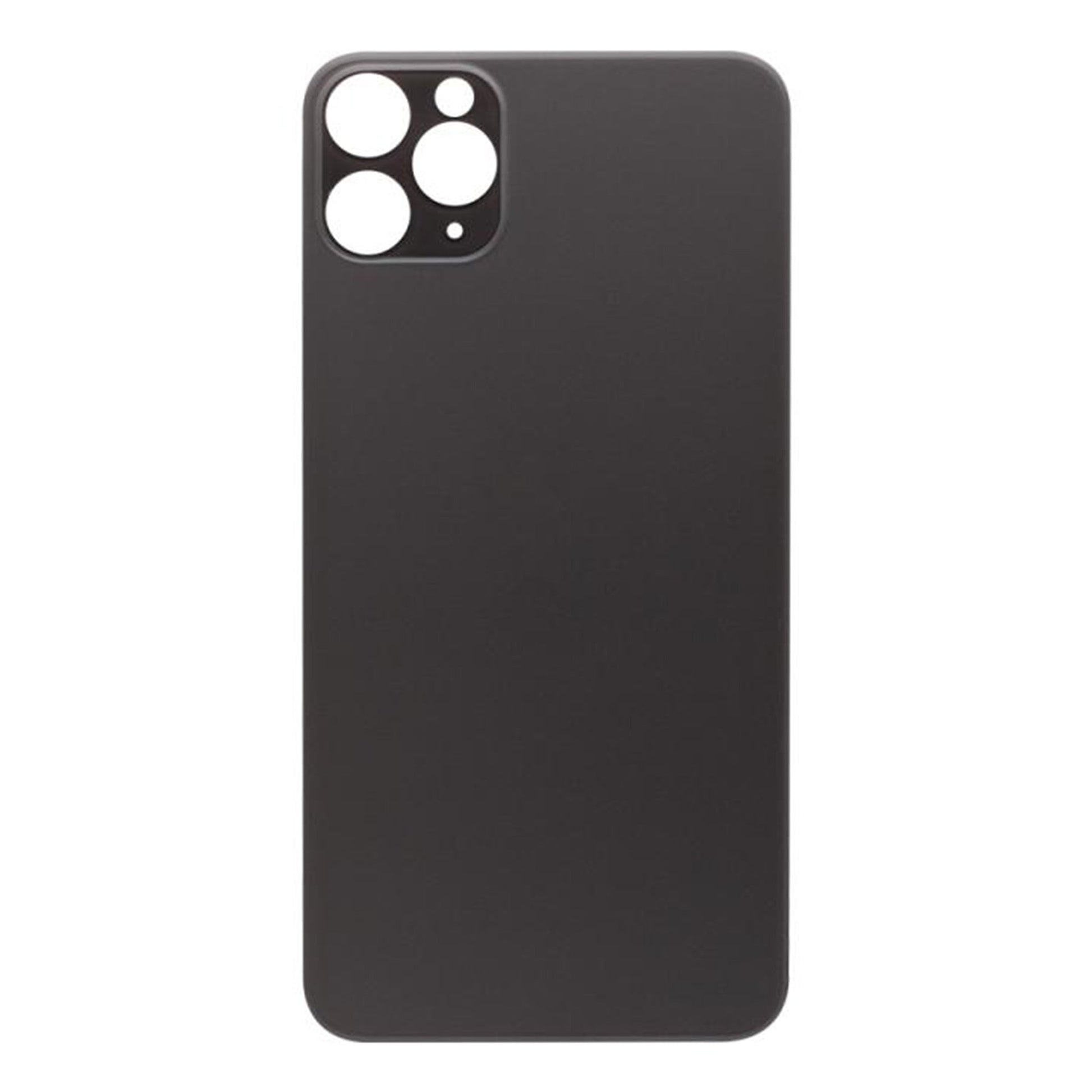For Apple iPhone 11 Pro Max Back Glass, Enlarged Camera Frame Black Compatible