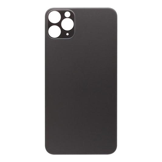 For Apple iPhone 11 Pro Max Back Glass, Enlarged Camera Frame Black Compatible