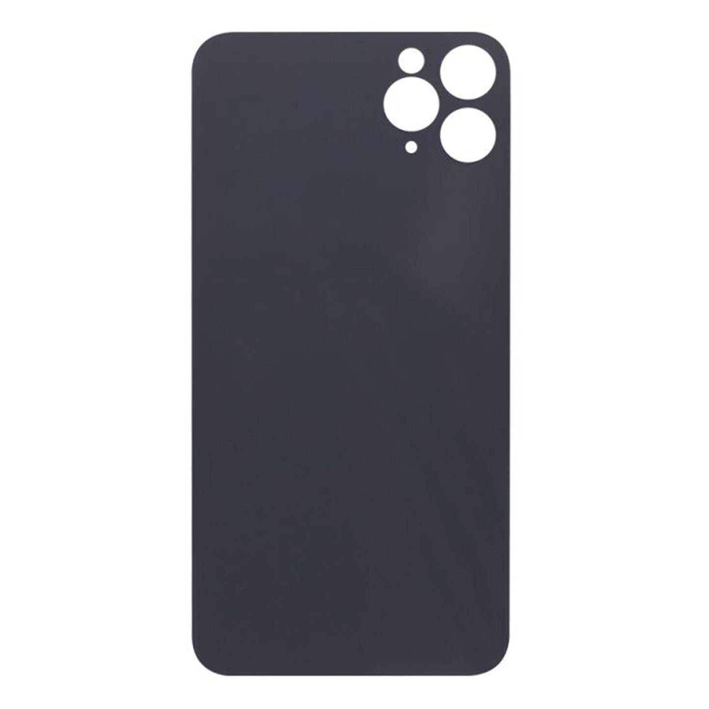 For Apple iPhone 11 Pro Max Back Glass, Enlarged Camera Frame Black Compatible