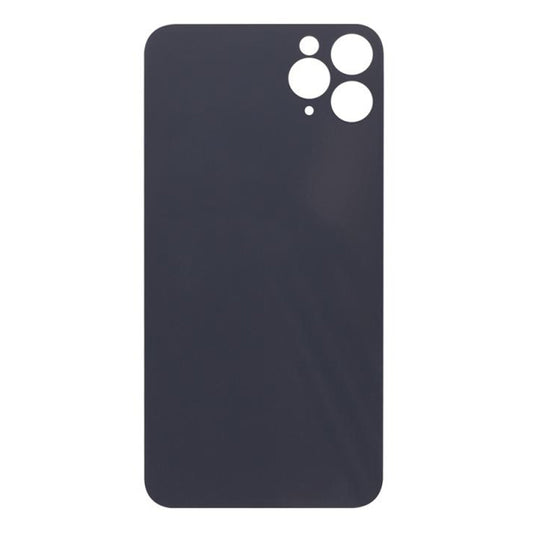 For Apple iPhone 11 Pro Max Back Glass, Enlarged Camera Frame Black Compatible