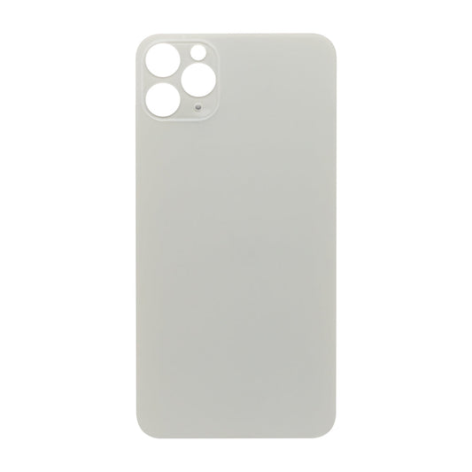 For Apple iPhone 11 Pro Max Back Glass, Enlarged Camera Frame White Compatible