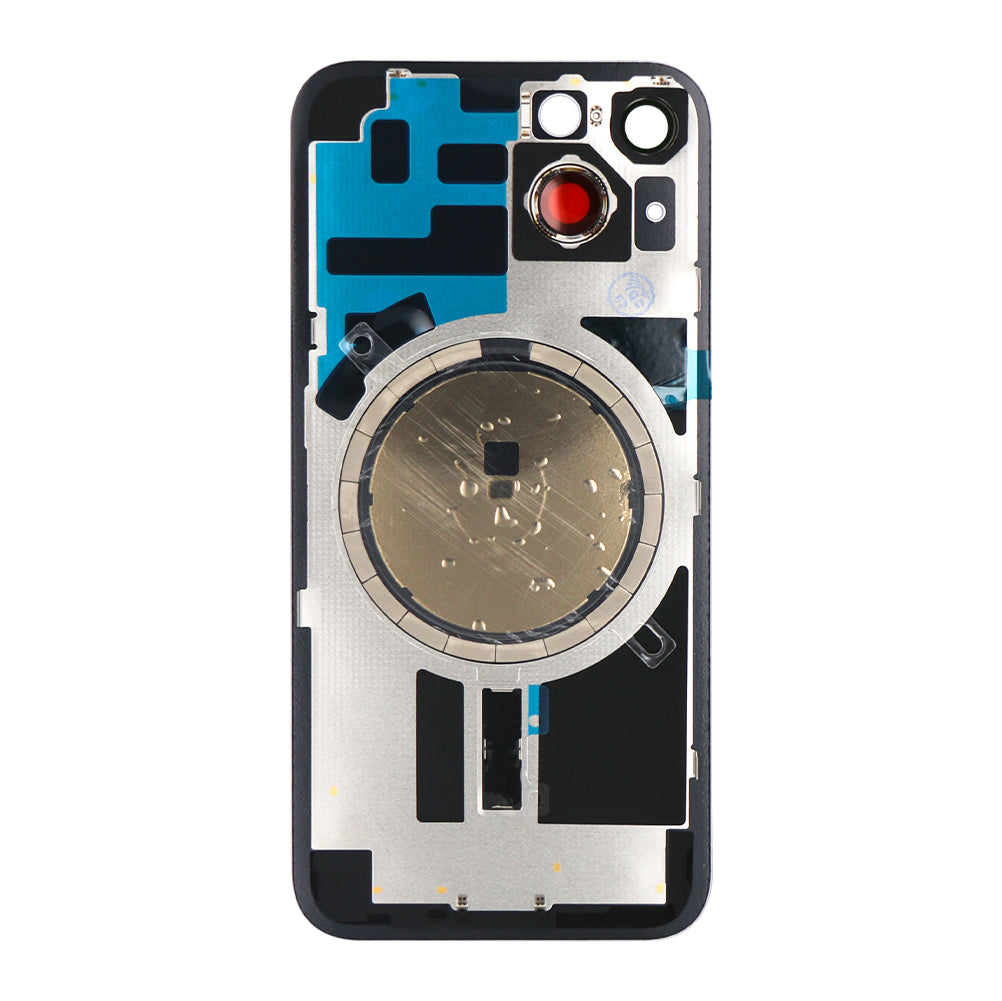 For Apple iPhone 14 Back Glass Without NFC, Enlarged Camera Frame Purple Compatible