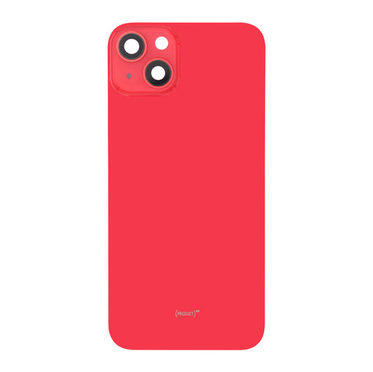 For Apple iPhone 14 Plus Back Glass Without NFC, Enlarged Camera Frame Red Compatible
