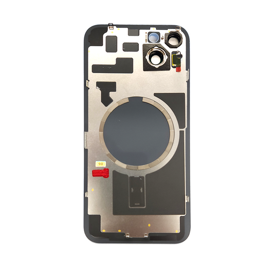 For Apple iPhone 14 Plus Back Glass Without NFC, Enlarged Camera Frame Blue Compatible