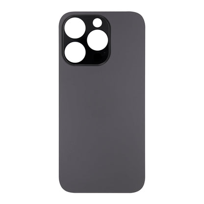 For Apple iPhone 14 Pro Back Glass Without NFC, Enlarged Camera Frame Space Black Compatible