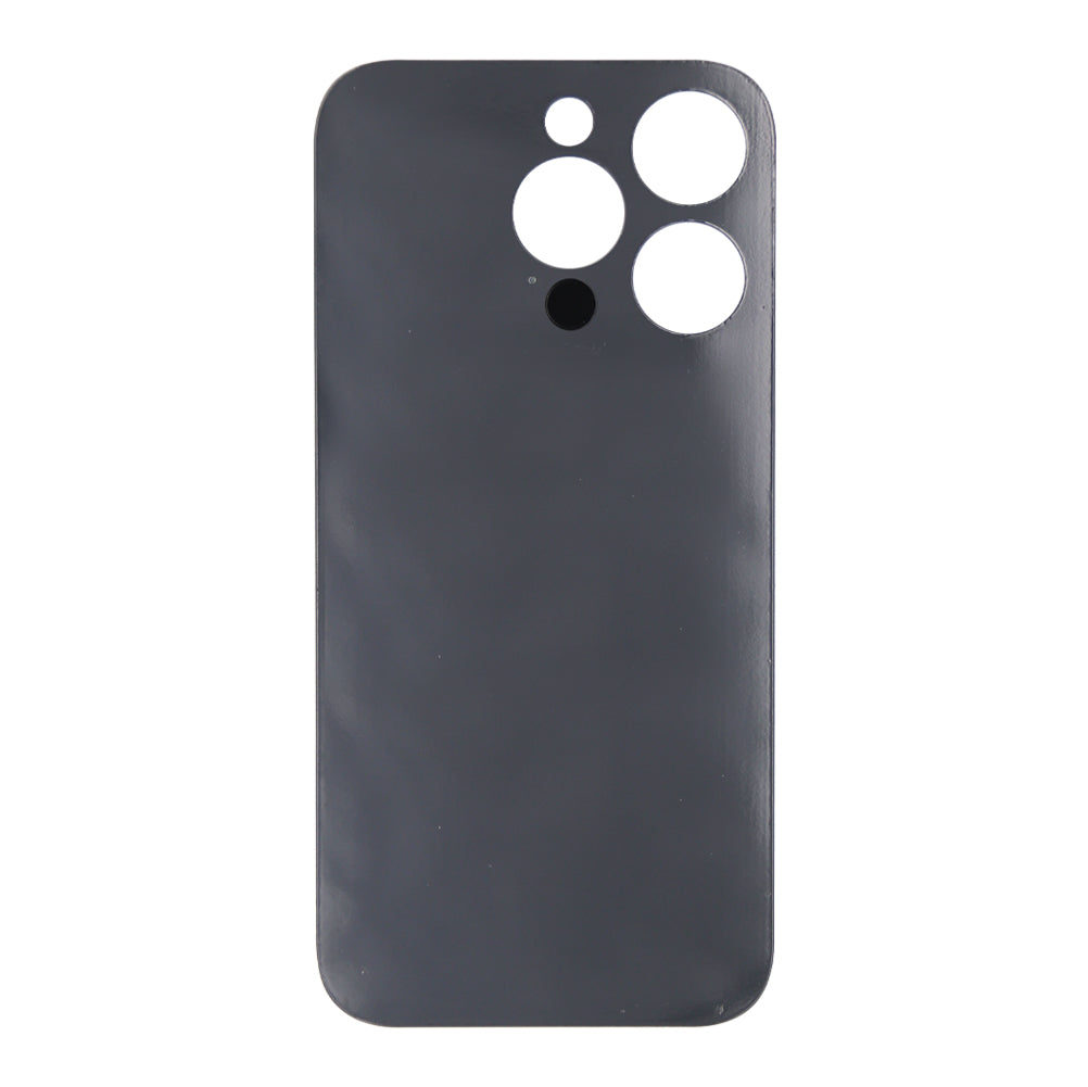 For Apple iPhone 14 Pro Back Glass Without NFC, Enlarged Camera Frame Silver Compatible
