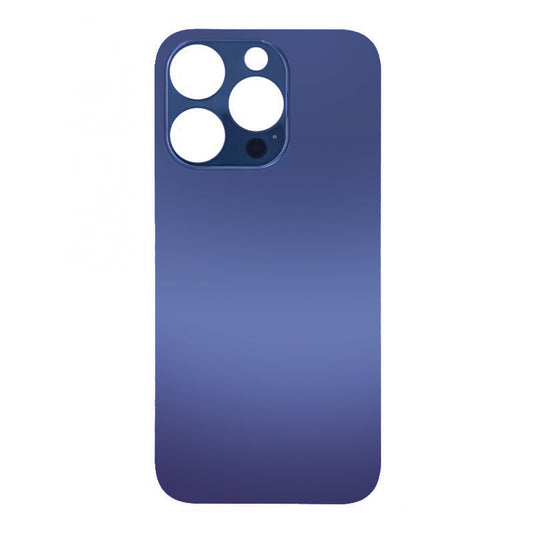 For Apple iPhone 14 Pro Back Glass Without NFC, Enlarged Camera Frame Deep Purple Compatible