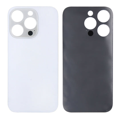 For Apple iPhone 14 Pro Max Back Glass Without NFC, Enlarged Camera Frame Silver Compatible