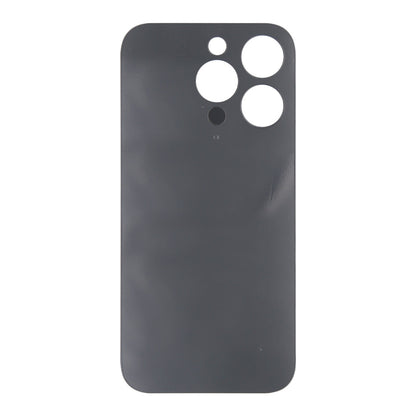 For Apple iPhone 14 Pro Max Back Glass Without NFC, Enlarged Camera Frame Space Black Compatible