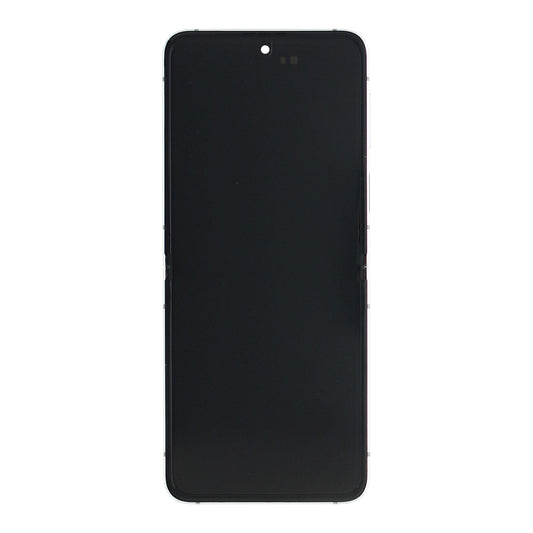 Samsung Galaxy Z Flip3 F711B Main Display And Digitizer With Frame Bespoke Silver Service Pack