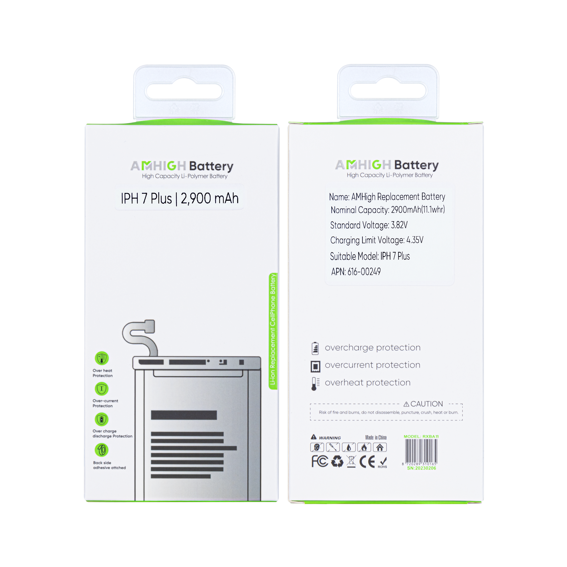 For Apple iPhone 7 Plus Battery With ZY-Chip OEM