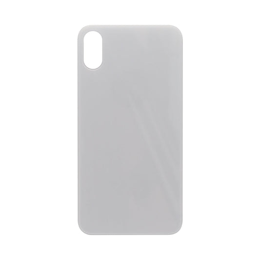 For Apple iPhone XS Back Glass, Enlarged Camera Frame White Compatible