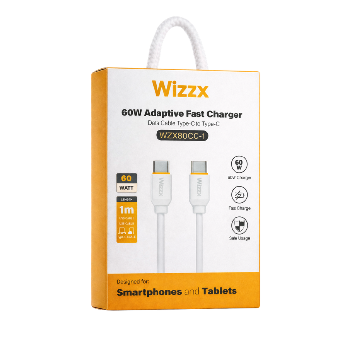 Wizzx USB-C to USB-C Kabel - 1M