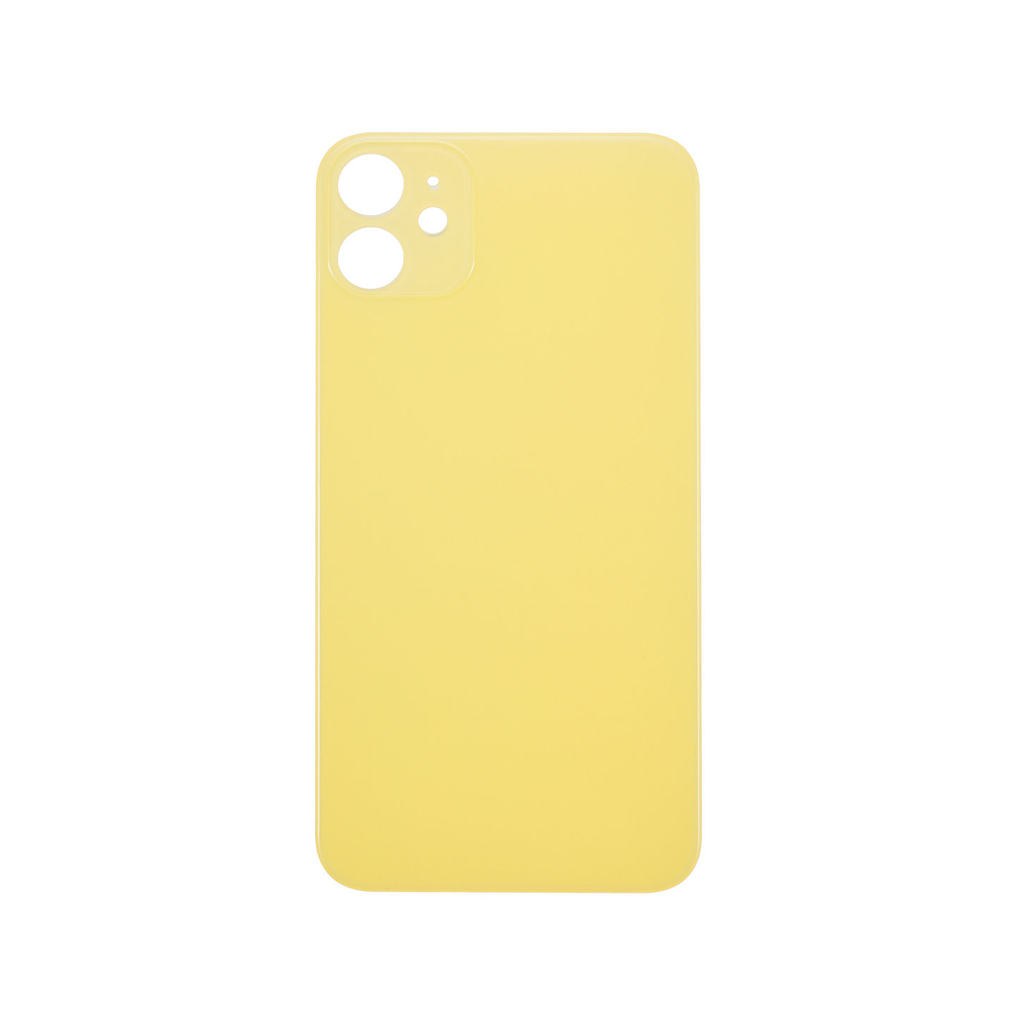 For Apple iPhone 11 Back Glass, Enlarged Camera Frame Yellow Compatible