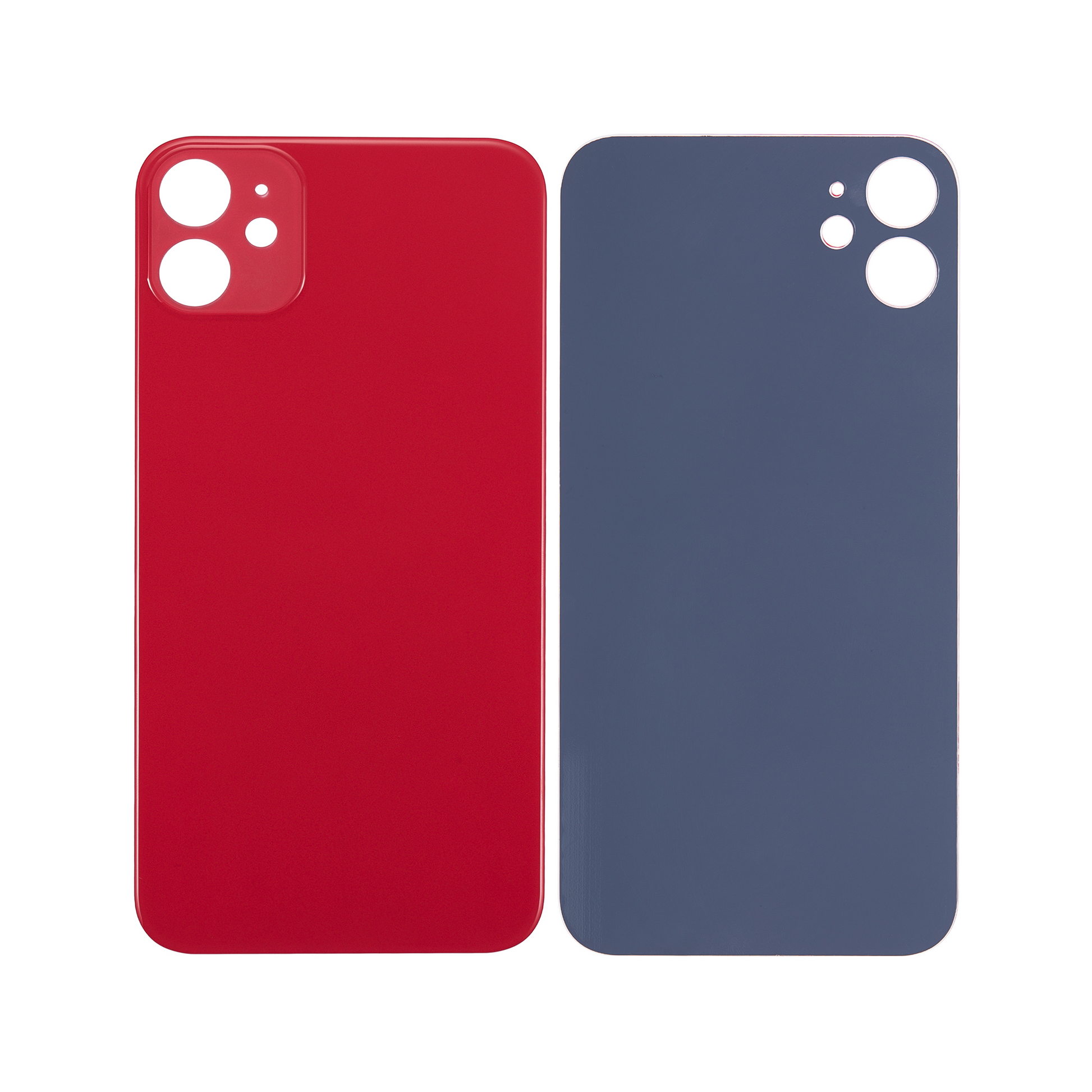 For Apple iPhone 11 Back Glass, Enlarged Camera Frame Red Compatible
