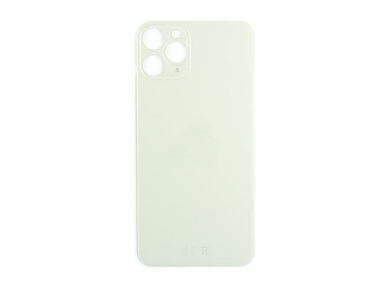 For Apple iPhone 11 Pro Back Glass, Enlarged Camera Frame Silver Compatible
