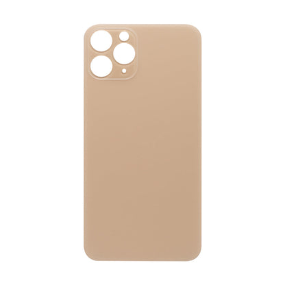 For Apple iPhone 11 Pro Back Glass, Enlarged Camera Frame Gold Compatible