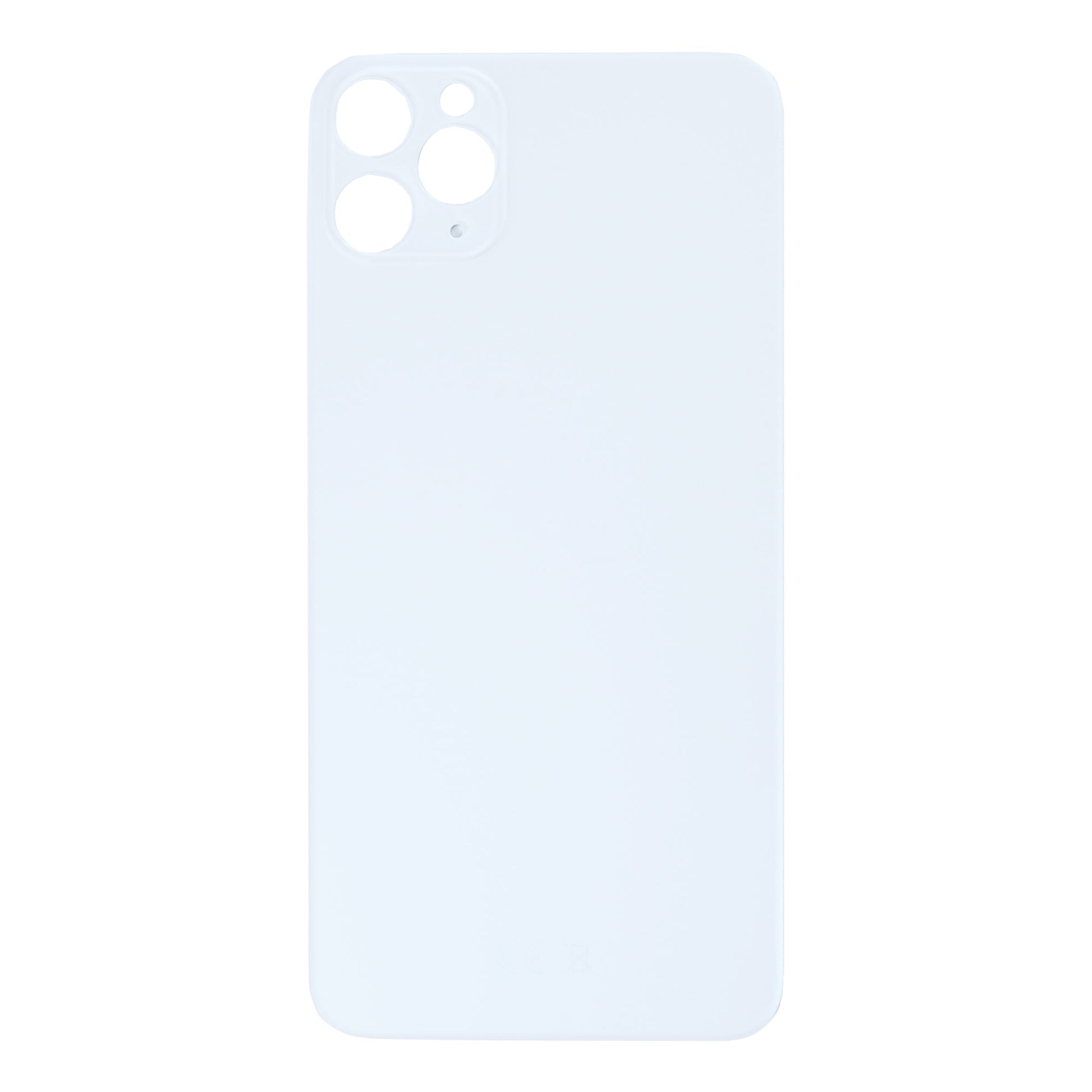 For Apple iPhone 11 Pro Max Back Glass, Enlarged Camera Frame Silver Compatible