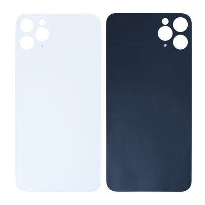 For Apple iPhone 11 Pro Max Back Glass, Enlarged Camera Frame Silver Compatible