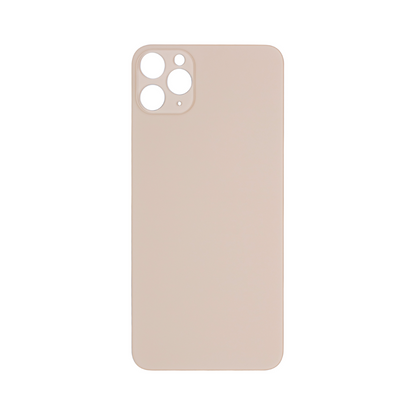 For Apple iPhone 11 Pro Max Back Glass, Enlarged Camera Frame Gold Compatible