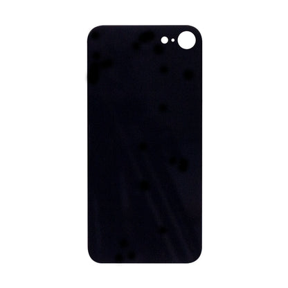For Apple iPhone SE (2020, 2022) Back Glass, Enlarged Camera Frame Black Compatible