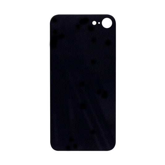 For Apple iPhone SE (2020, 2022) Back Glass, Enlarged Camera Frame Black Compatible
