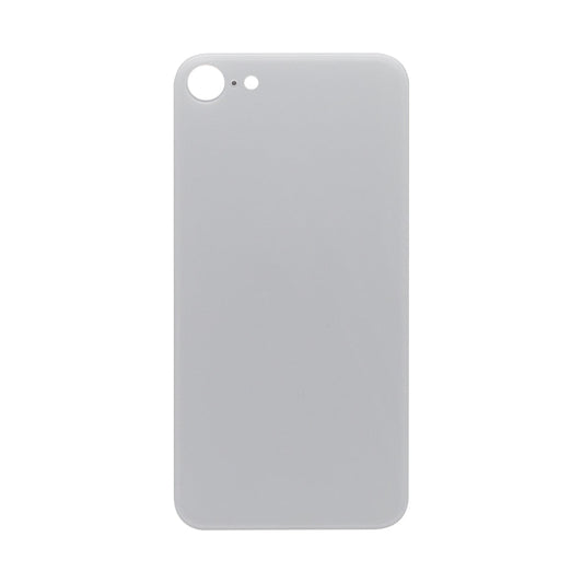 For Apple iPhone SE (2020, 2022) Back Glass, Enlarged Camera Frame White Compatible