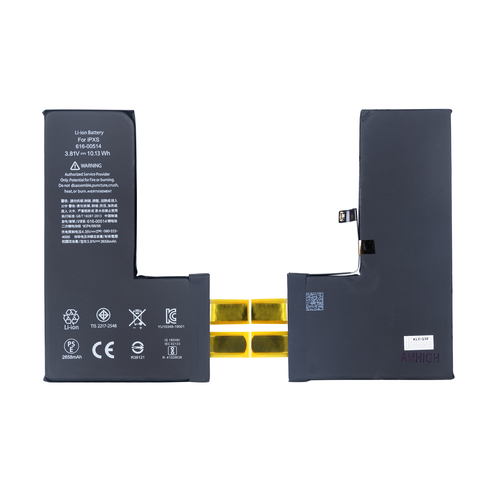 For Apple iPhone XS Battery (Spot Welding Required) No BMS/IC OEM