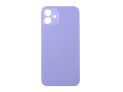For Apple iPhone 12 Back Glass, Enlarged Camera Frame Purple Compatible