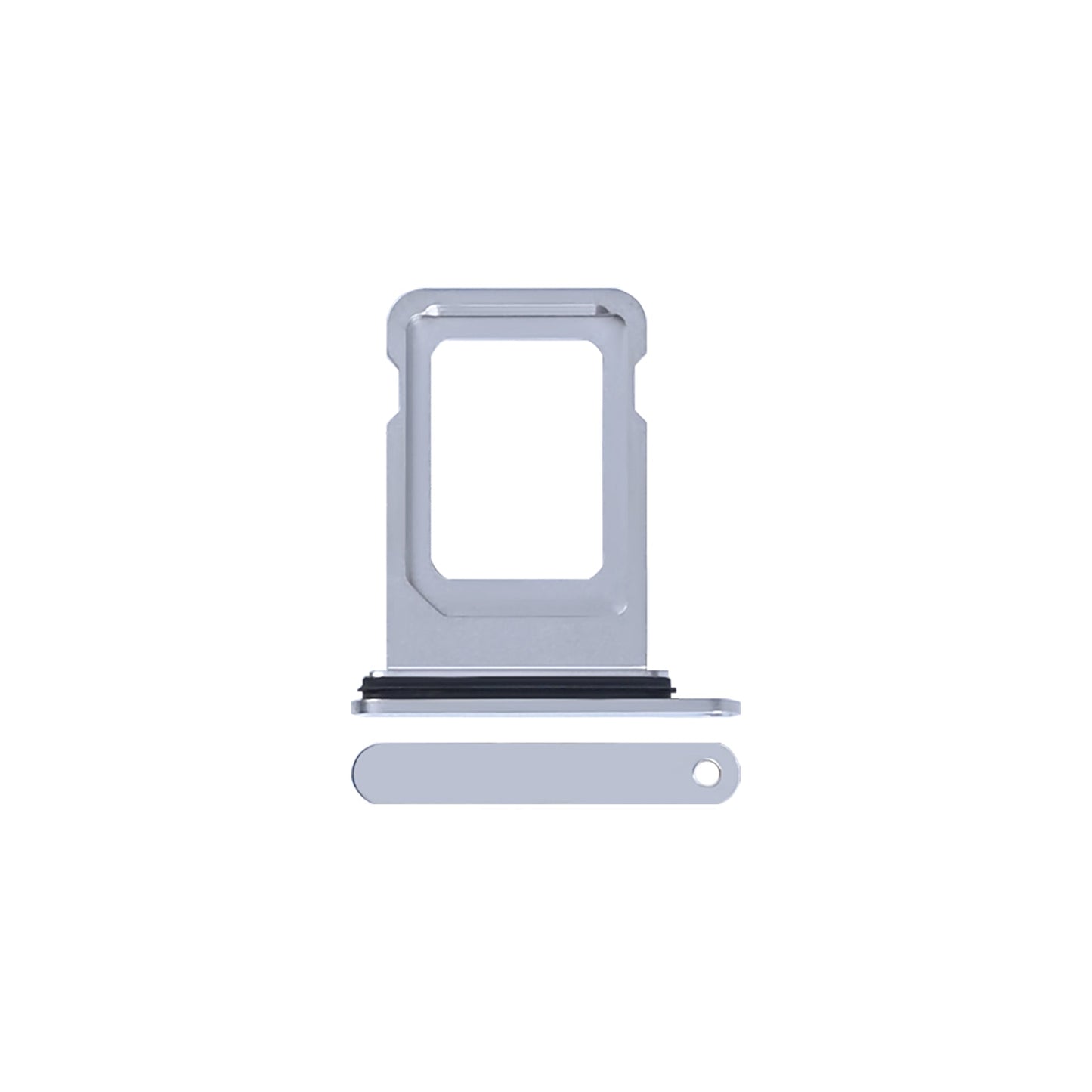 For Apple iPhone  12 Pro Max Sim Card Holder Silver Pulled
