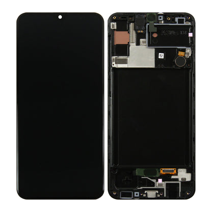 Samsung Galaxy A30s A307F Display And Digitizer With Frame Black Soft-OLED