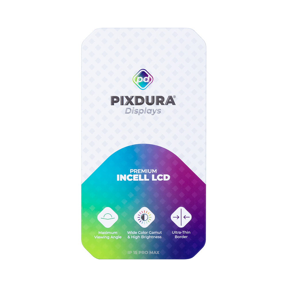 PIXDURA For Apple iPhone 15 Pro Max Display And Digitizer In-Cell Premium (IC Removable) (120Hz)