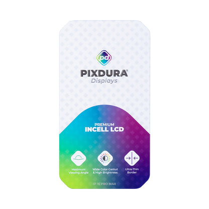 PIXDURA For Apple iPhone 15 Pro Max Display And Digitizer In-Cell Premium (IC Removable) (120Hz)