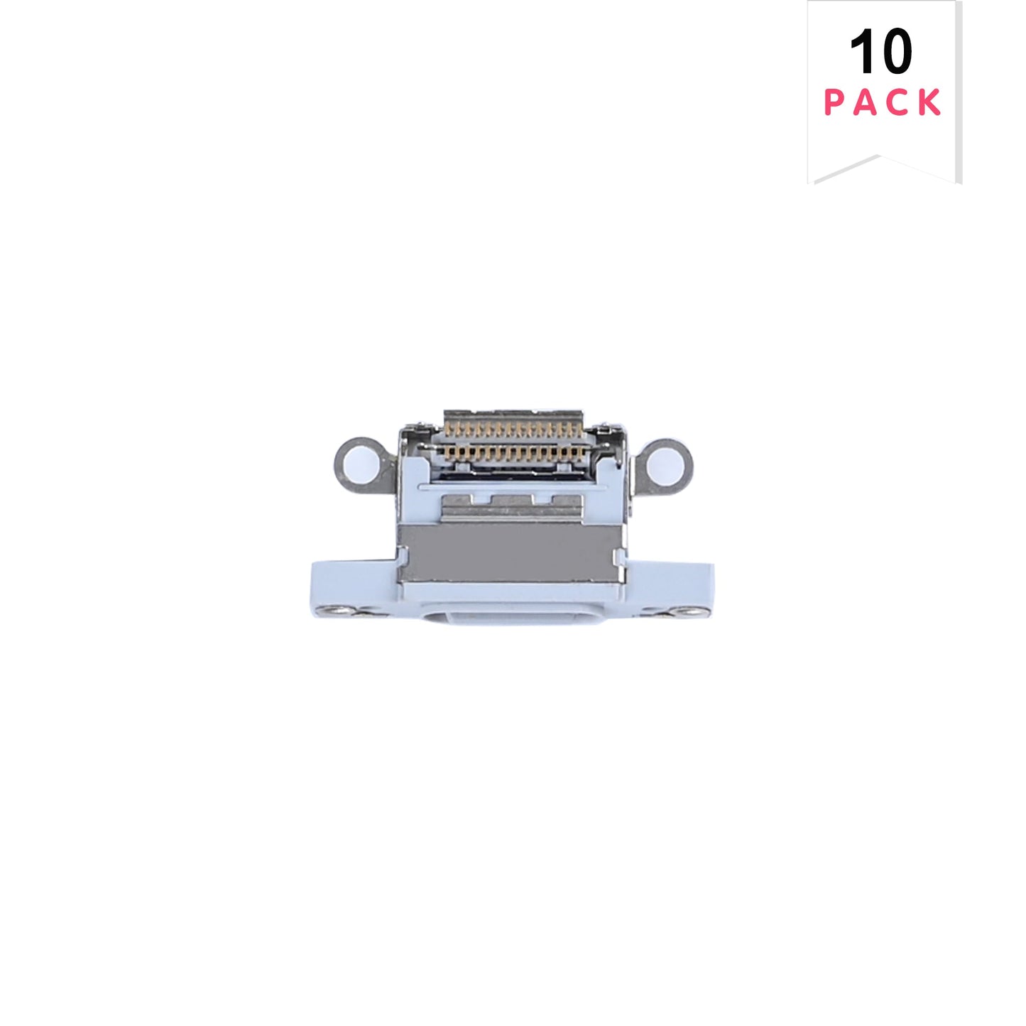 For Apple iPhone 16, 16 Plus System Charging Port White (10pcs)