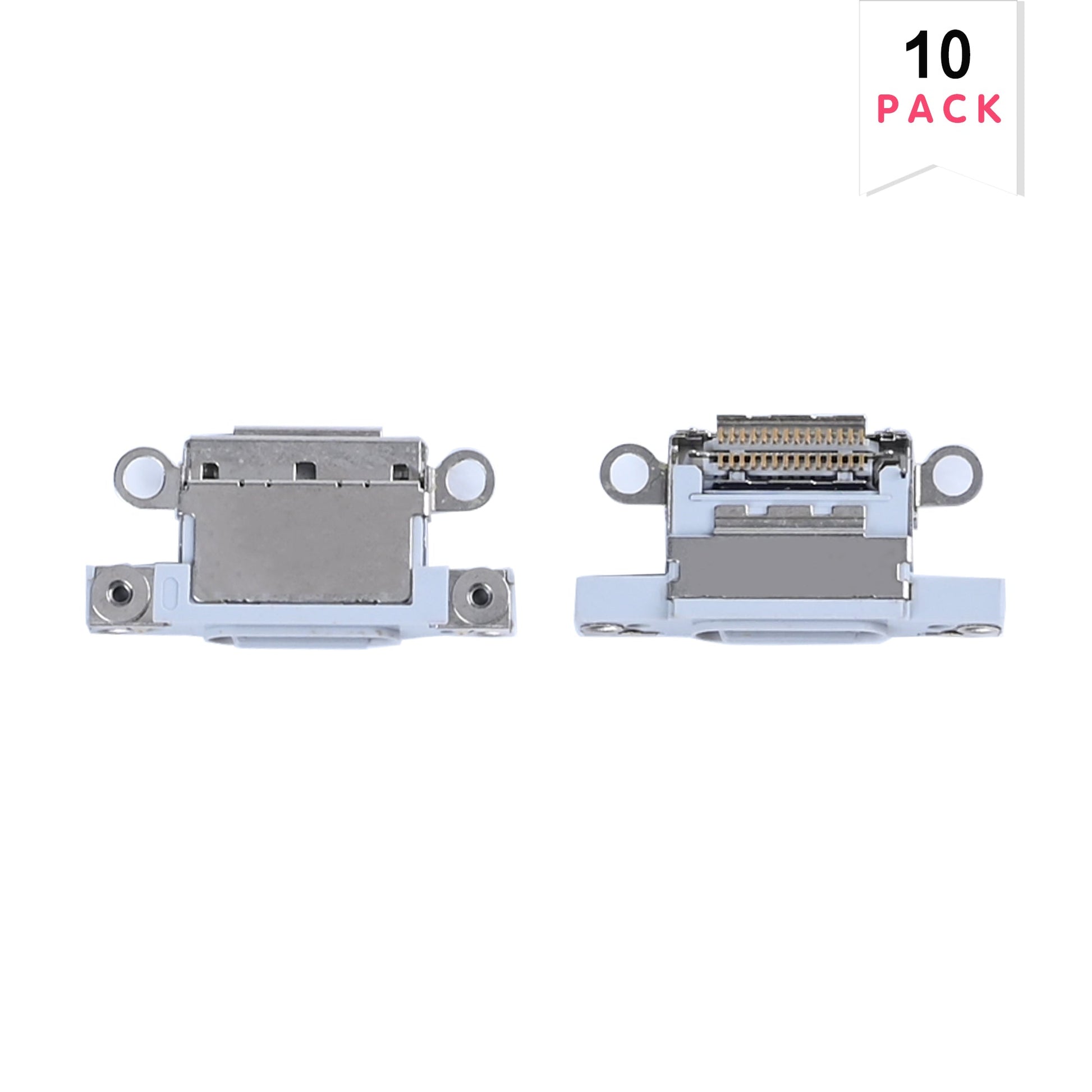 For Apple iPhone 16, 16 Plus System Charging Port White (10pcs)