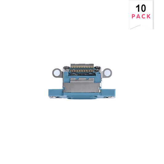 For Apple iPhone 16, 16 Plus System Charging Port Teal (10pcs)