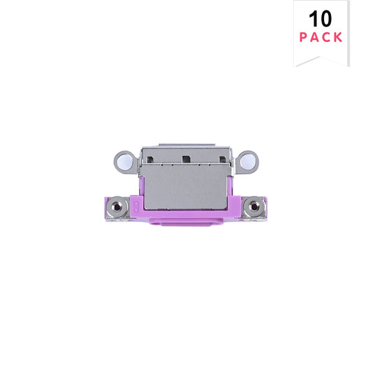 For Apple iPhone 16, 16 Plus System Charging Port Pink (10pcs)