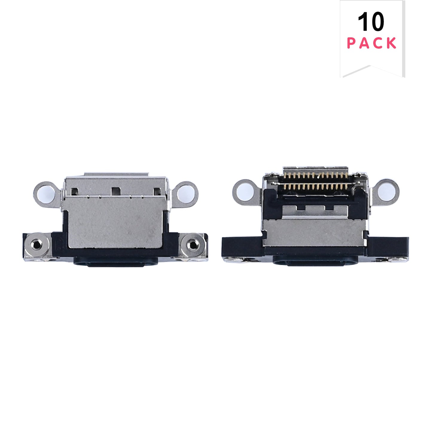For Apple iPhone 16, 16 Plus System Charging Port Black (10pcs)