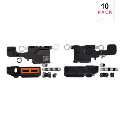 For Apple iPhone 16 Loudspeaker And Microphone Mesh Set Black Compatible (10pcs)