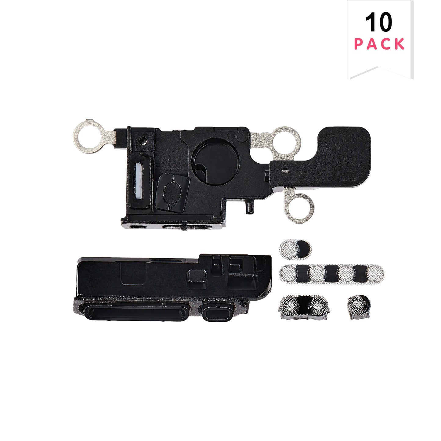 For Apple iPhone 16 Loudspeaker And Microphone Mesh Set White Compatible (10pcs)